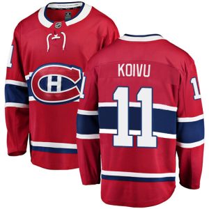 Herren Montreal Canadiens Eishockey Trikot Saku Koivu  #11 Breakaway Rot Fanatics Branded Heim